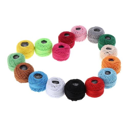 2X 16pcs/Set Assorted Colors Cotton Sewing Threads Hand