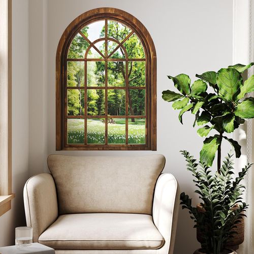 Fake  Sticker Window Poster Decor Window Decal