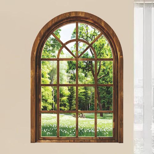 Fake  Sticker Window Poster Decor Window Decal