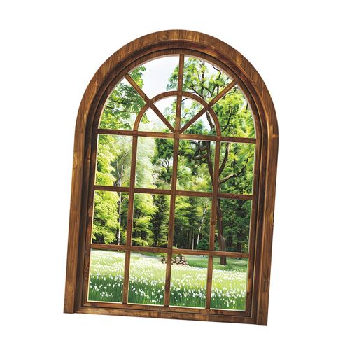 Fake  Sticker Window Poster Decor Window Decal