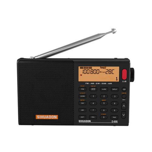 D-808 Portable Digital Radio FM Stereo/SW/MW/LW SSB AIR RDS