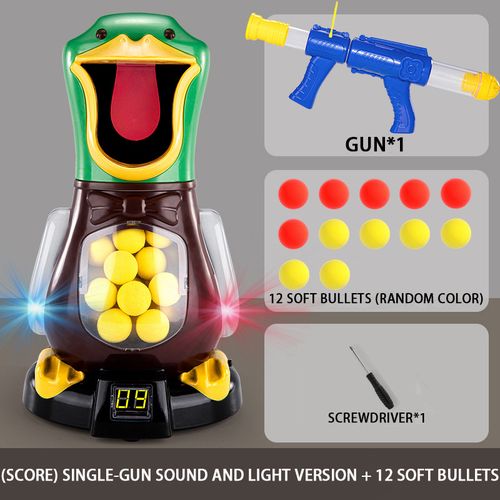 Funny Air Powered Safety Soft Bullet Gun Hit Me Hungry