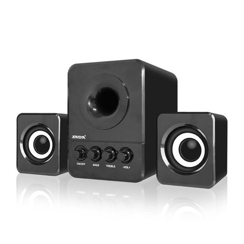 Sada Speaker For Home 3 In 1 Combination Wired Speaker Portable Music Player Subwoofer Usb Powered Set 3.5mm Stereo Jack Speaker