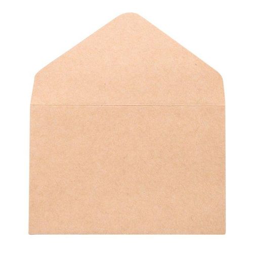 20PCS Classical Kraft Blank Mini Paper Window Envelopes Wedd