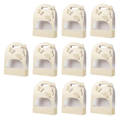 10Pcs 3D Butterfly Flower Box For Valentine's Creamy