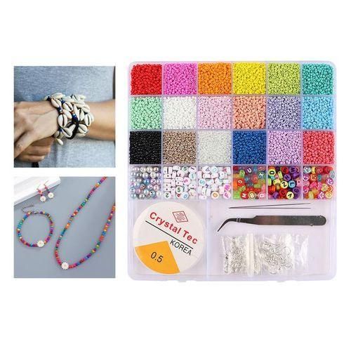 2mm Beads Box Kit Small Alphabet Letter Spacer Beads Set 2