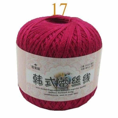 Wholesale 400 Meters Cotton Cord Thread Yarn For Embroidery Crochet Knitting Lace Handicraft Tool Hand Stitching Thread Tool NewNo. 17