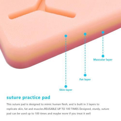 915 Generation Skin Suture Training Kit Pad Suture Training Kit Suture Pad Trauma Accessories for Practice and Training Use