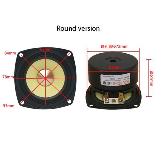 15 30w 3 Inch Speaker 4ohm~8ohm Fever Full Range Speaker Hifi Home Audio Amplifier Speaker 89db 3db Car Audio Modified Speaker