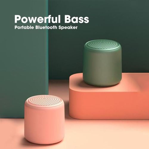 Mini Pink Speakers Bluetooth Column Stereo Sound Box Dual Connection Portable Outdoor Speaker Loudspeaker Wireless Music Player