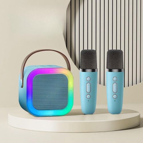 Bluetooth Audio 2 Microphone Sound Outdoor Speaker Singing Small Voice Party Party Singing Microphone