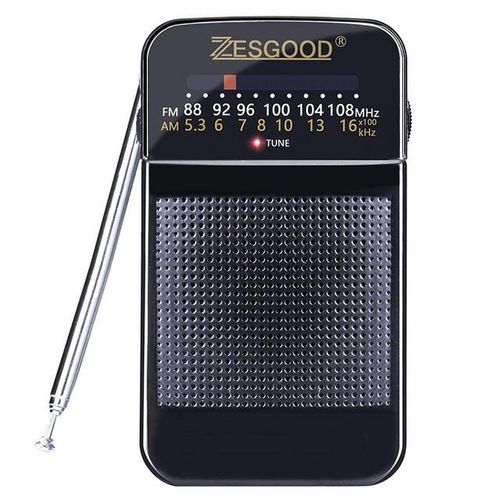 Zesgood Portable Radio Am Fm Radio Operated For Walking