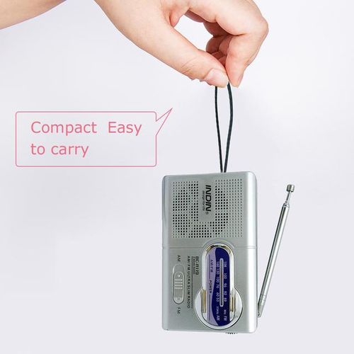 Indin Bc-R119 Portable Mini Am Fm Radio Stereo Speakers