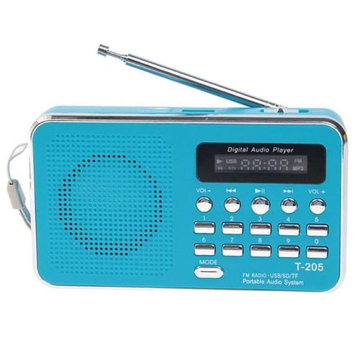T-205 Fm Radio Receiver Portable Hifi Card Speaker Digital