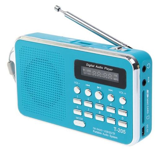 T-205 Fm Radio Receiver Portable Hifi Card Speaker Digital