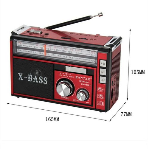 Rx-381bt Three Band Radio Retro Portable Plug-In Card