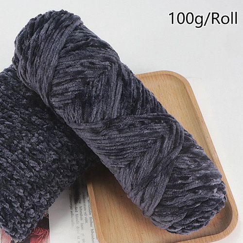 100g/roll For Knitted Crochet Yarn Baby Plush Yarn Polyester Chenille Yarn Velvet Yarn Sweater Sarf