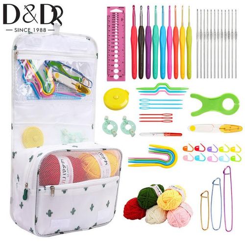 Crochet Hook Set Soft Grip Handles Crochet Needle Accessories Crochet Kit Case Ergonomic Beginners Crochet Lover