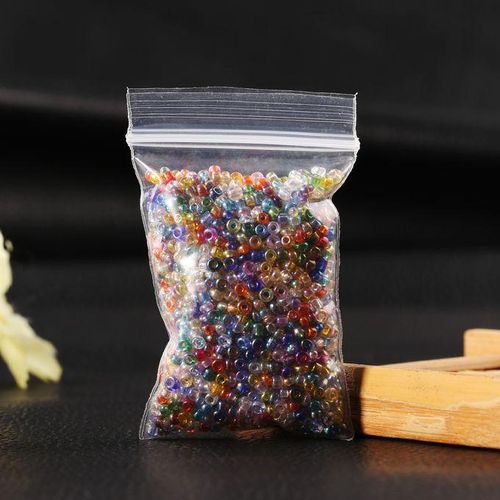 1 Bag 2mm Colorful Round Loose Glass Spacer Beads-Black