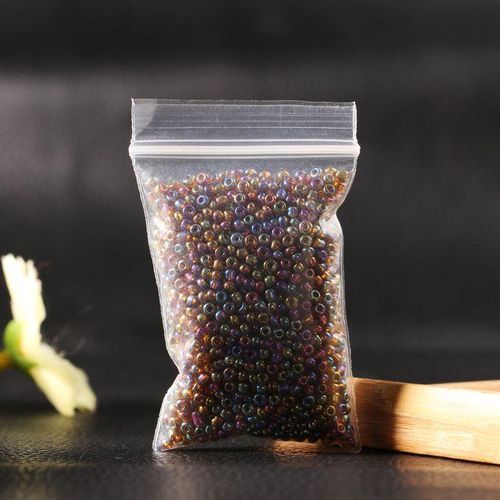 1 Bag 2mm Colorful Round Loose Glass Spacer Beads-Black