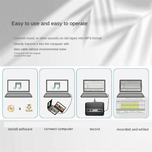 USB Cassette Capture Radio Player USB Cassette Tape to MP3 Converter