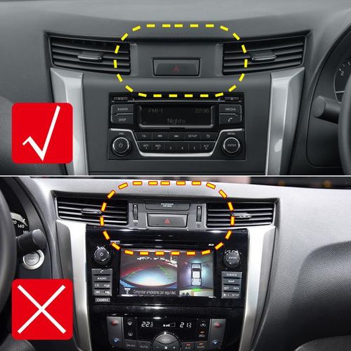 for Nissan Navara NP300 D23 2015-2022 Gravity Car Phone Air Vent Mount Bracket Mobile Cell Phone Holder GPS Support Accessories-Black