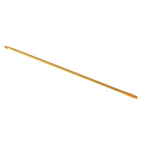 Long Tunisian Afghan Crochet Hooks Set Colorful Aluminum