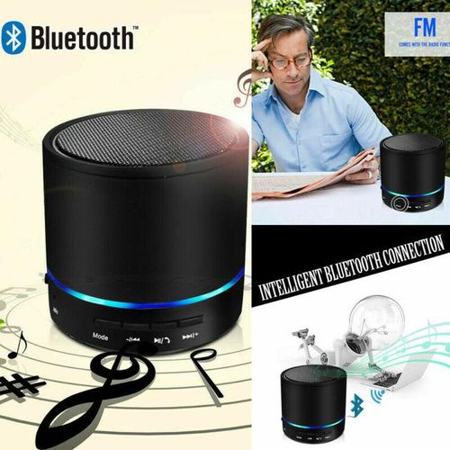 Pymh Value Rechargeable Wireless Bluetooth Speaker Portable Mini Super Bass Black Speaker Simply