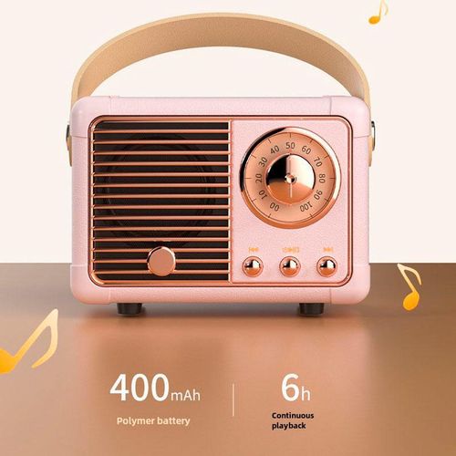 Retro bluetooth stereo, creative birthday gift, mini companion gift, desktop portable small speaker for home and outdoor