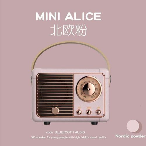 Retro bluetooth stereo, creative birthday gift, mini companion gift, desktop portable small speaker for home and outdoor