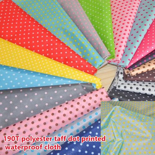 190t Polyester Taff Dot Printed Waterproof Cloth Umbrella Tent Cloth Pet Raincoat Storage Bag Dustproof Cloth