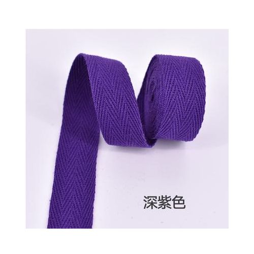 Facotry Price Herringbone/twill Cotton Tape/cotton Webbing/bias Binding Tape For Diy Bag Craft Projects Width 25mm 50yd/roll