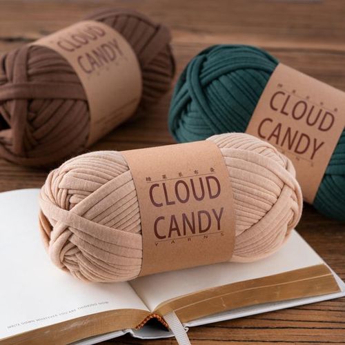 100g Super Soft Thick Chunky T Shirt Cotton Yarn For Knitting Blanket Carpet Handbag Crochet Cloth Cords Rope Freeshipping