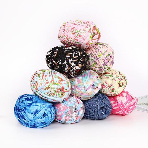 100g/ T-Shirt Knitting Chunky Yarn Cotton Cloth For Crochet Cord Ropes Basket Rug Handbag Purse Carpet Trapillo Freeshipping