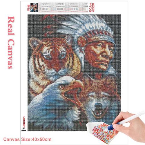 Diamond Painting Indians Cross Stitch 5d Diamond Embroidery Full Square Drill Rhinestones S