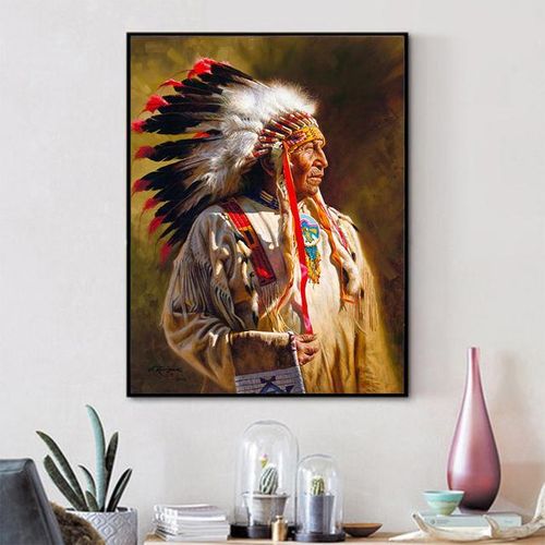 Diamond Painting Indians Cross Stitch 5d Diamond Embroidery Full Square Drill Rhinestones S