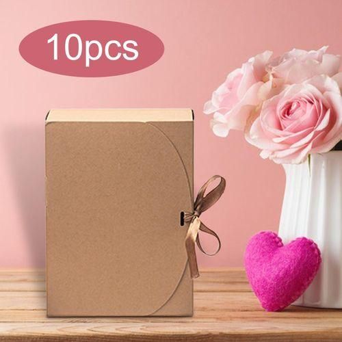 10Pcs Gift Boxes For Presents Paper 27cmx20cmx8cm Brown