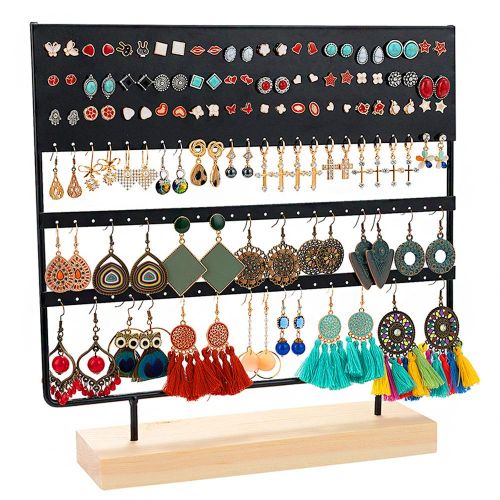 Aoresac Earring Organizer/6 Layer Earring Holder Organizer/Jewelry Organizer Stand Display for Earrings/Eardrops/144 Earring Holes NO5115