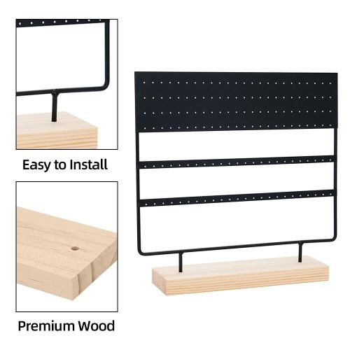 Aoresac Earring Organizer/6 Layer Earring Holder Organizer/Jewelry Organizer Stand Display for Earrings/Eardrops/144 Earring Holes NO5115