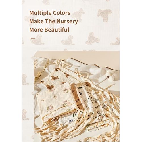 Baby Crib Organizer Cot Caddy Bed Storage Bag 2 Pockets Bedside Hanging Diaper Pure cotton Organizer for Diapers Toys