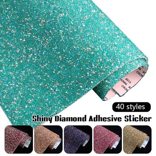 24*40cm Resin Rhinestone Sticker Sheet Trim Self Adhesive Bling Dazzling Crystal Applique Diy Car Phone Garment Decor