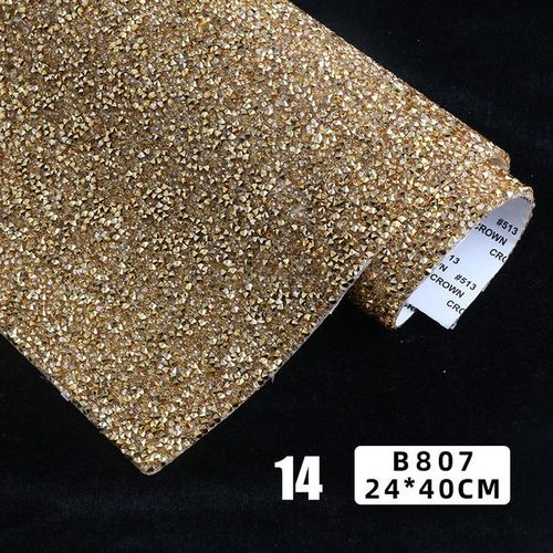 24*40cm Resin Rhinestone Sticker Sheet Trim Self Adhesive Bling Dazzling Crystal Applique Diy Car Phone Garment Decor