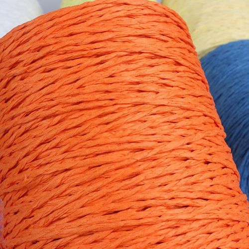 280 Meter Threads Natural Raffia Straw Yarn For Summer Hand Knit Crochet Hat Handbag Cushion Baskets Knitting Material