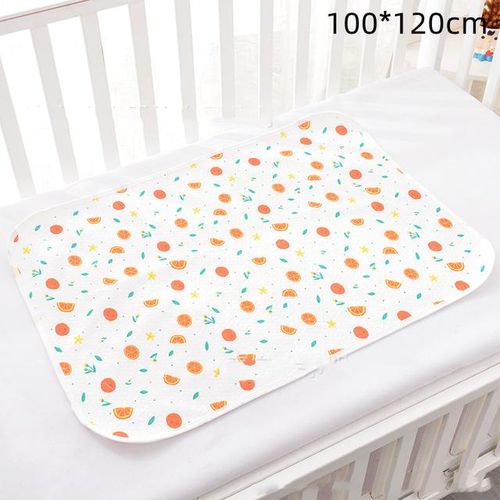 Reusable Cloth Diaper Baby Changing Pad Newborn Cotton Waterproof Washable Changing Pats Floor Play Mat Mattress Cover Sheet