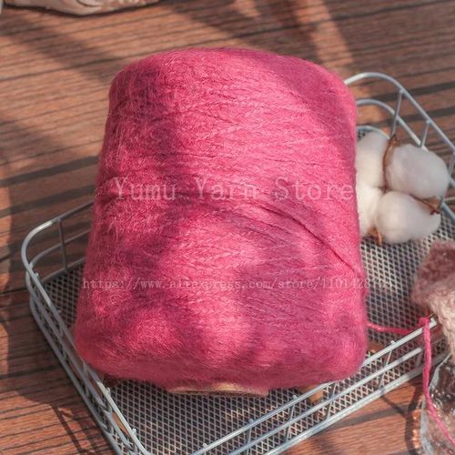 500g/pcs Soft Warm Hand Kning Wool Mohair Yarn Crochet Long Plush For Sweater Scarf Weaving Thread Autumn Winter