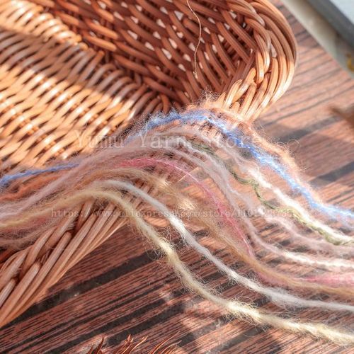 500g/pcs Soft Warm Hand Kning Wool Mohair Yarn Crochet Long Plush For Sweater Scarf Weaving Thread Autumn Winter