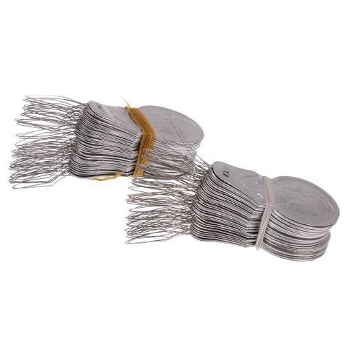 100pcs Wire Loop  Threader Stitch Insertion Sewing Craft Tools