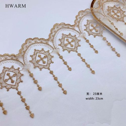 5yard Cross Lace Fabric Table Runner Skirt Easter Day Christian Catholicism Water Soluble Mesh Lolita Jewelry Party