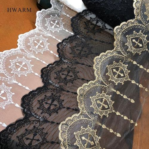 5yard Cross Lace Fabric Table Runner Skirt Easter Day Christian Catholicism Water Soluble Mesh Lolita Jewelry Party