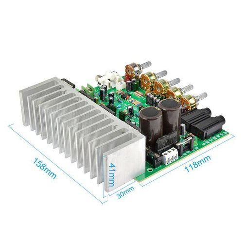 250W Power Amplifier Audio Board HIFI Karaoke Reverb Amplifier 2.0 Stereo Sound Amplificador Home Audio With Tone Control